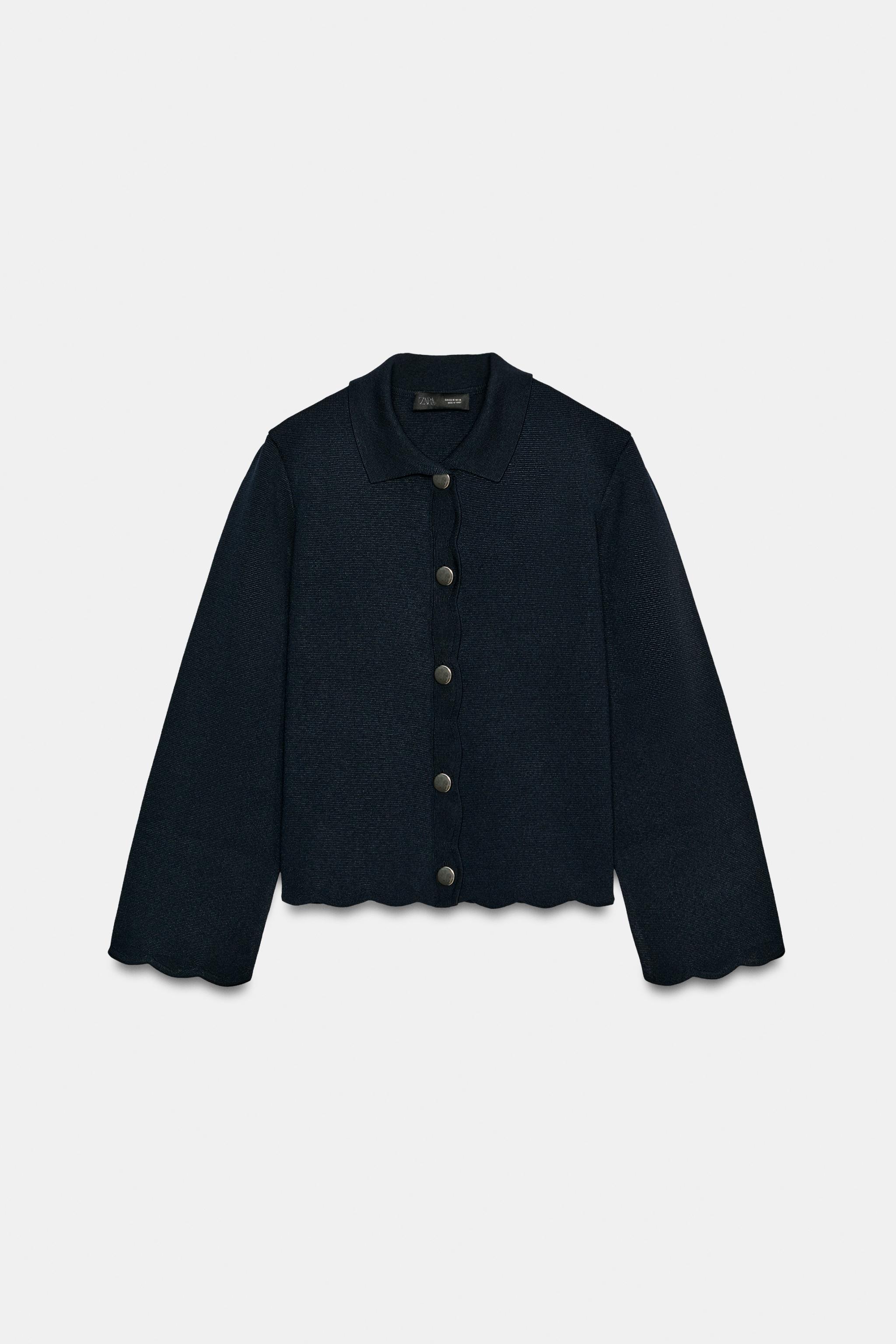 GILET EN MAILLE À BAS ONDULÉ